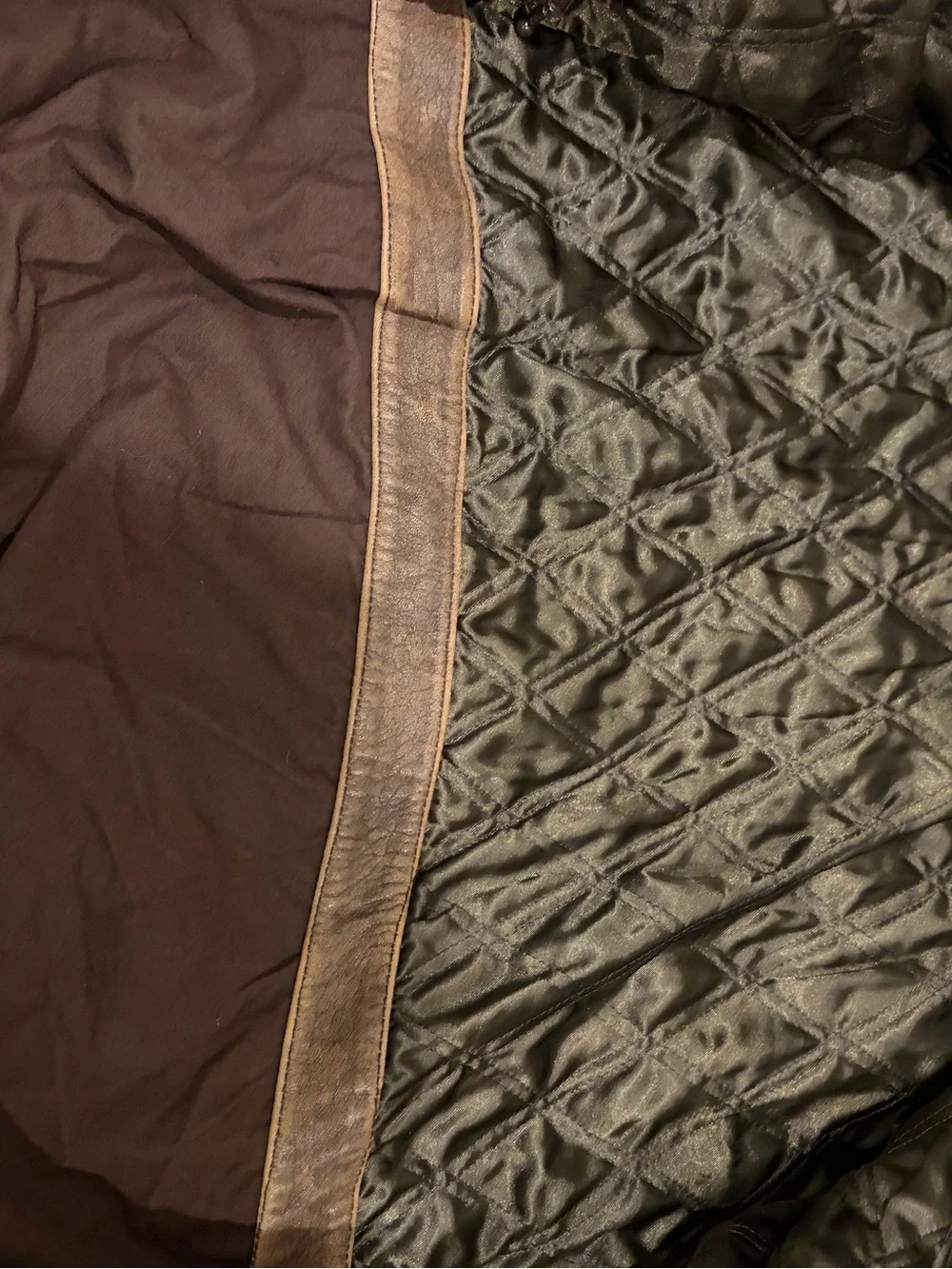 Cabela's distressed brown leather A-2 style bomber jacket large Vintage